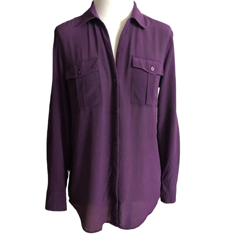 TOMMY BAHAMA Silk Button Front Shirt Size XS